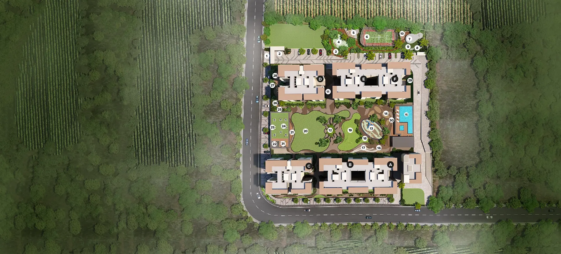 108 Astera 2D Master Layout Plan in Punawale Pune
